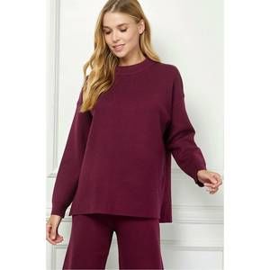 Women's Burgundy Sweater